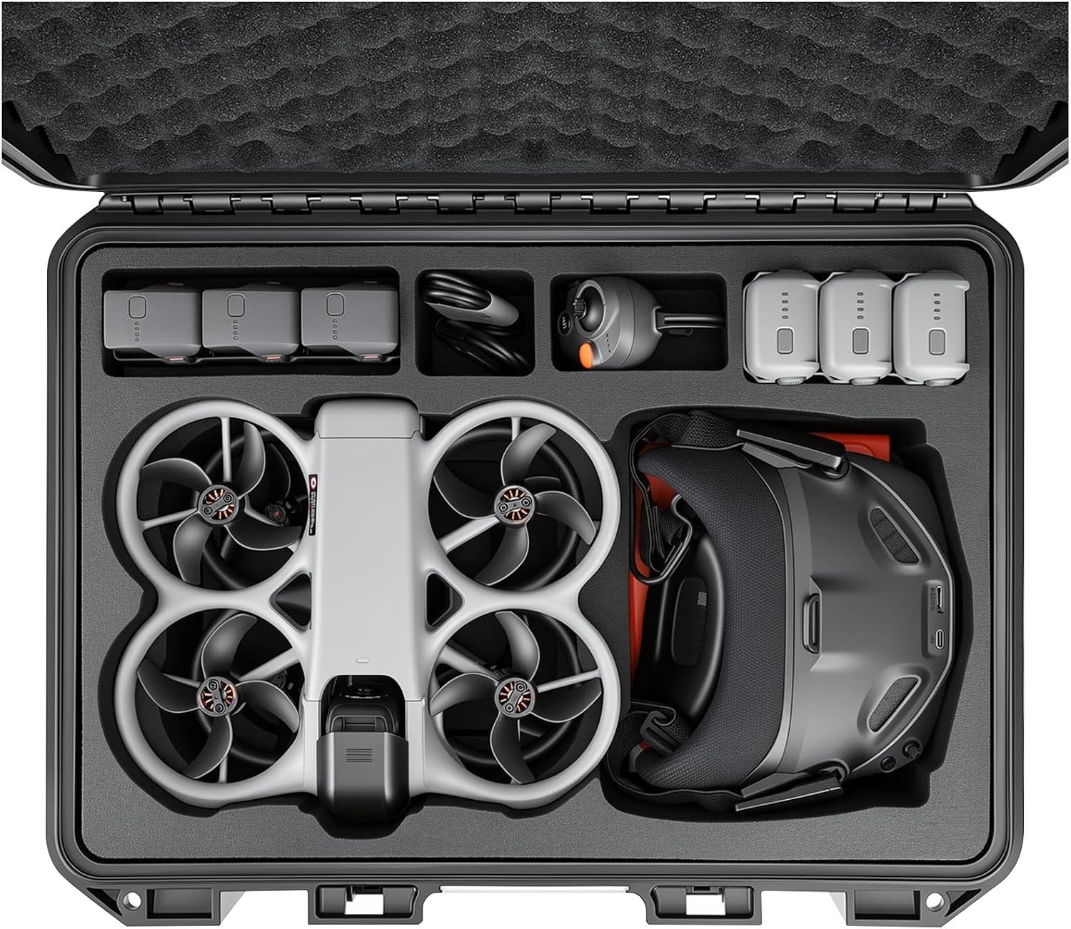 DJI Avata 360 및 2용 FPVtosky 하드 케이스, Goggles N3 RC Motion 3 호환, 드론 랜딩 패드 액세서리 [케이스만]