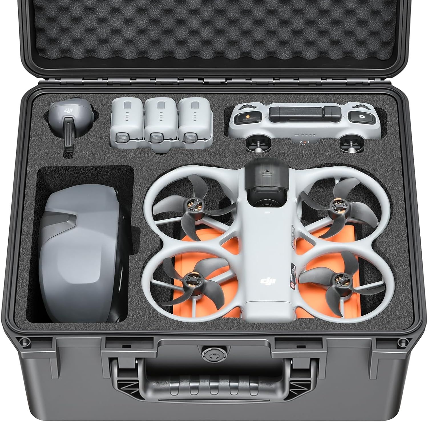 DJI 드론 아바타 360용 하드 케이스: 방수 캐리어 케이스, 폼 소재 | 플라이 모어 콤보, 고글 3/N3, RC 모션 3, RC2