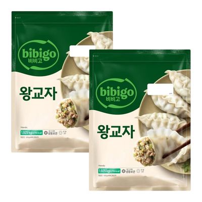 온누리 무료배송 비비고 왕교자 1.925kg x 2팩 고기만두 왕 교자 만두 대용량