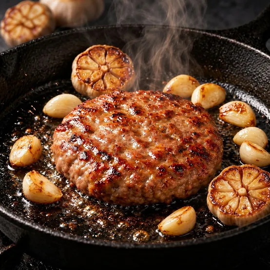 떡갈비 스테이크 80g (의성마늘 5개, 데리야끼5개)