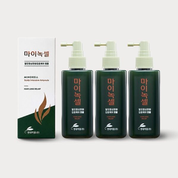 [마이녹셀] 현대약품  스칼프 인텐시브 탈모앰플 토닉 200ml 3개