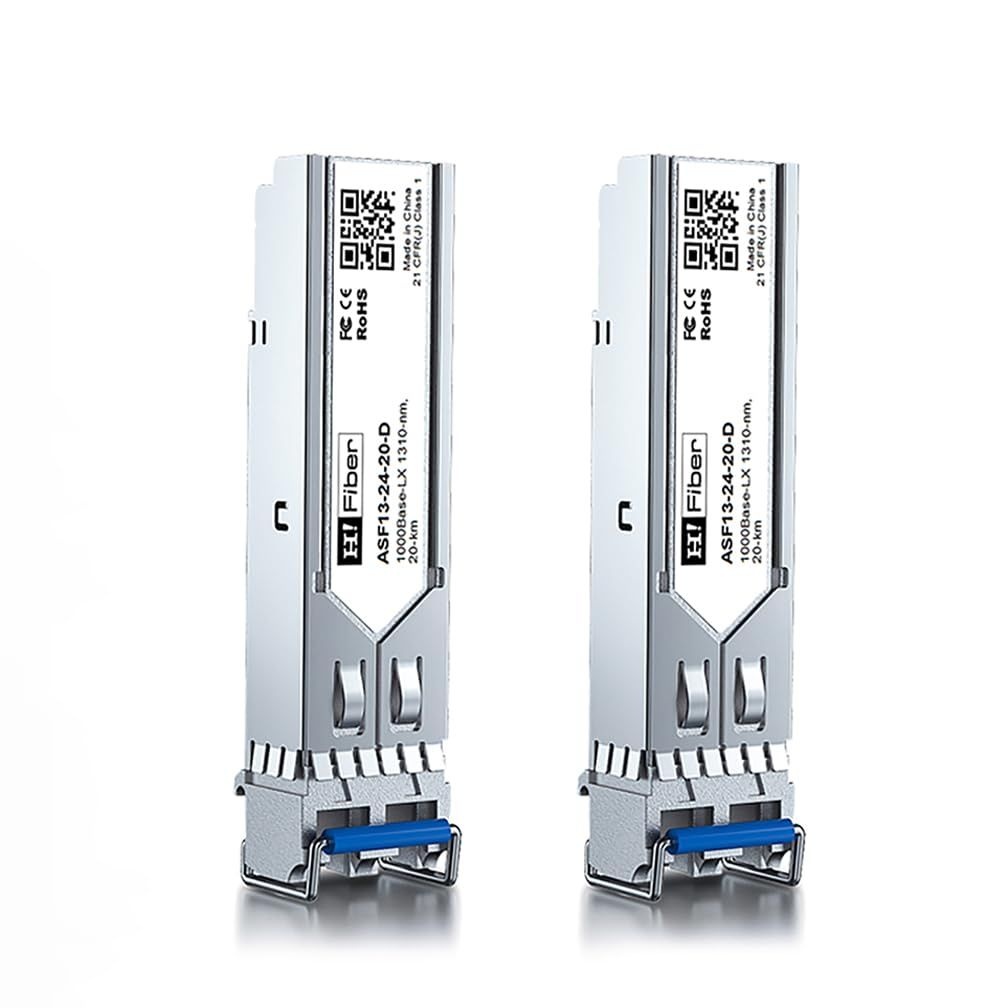 H!Fiber 1.25G 싱글 모드 SFP LC 모듈, Cisco GLC-LH-SMD, Meraki, Ubiquit UniFi, TP-Link, Fortinet, Intel, Netgear, Mikrotik 등용 1000Base-LX/LH