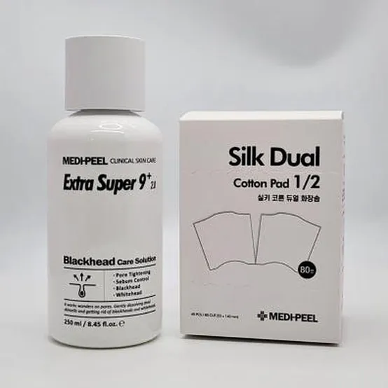 메디필 엑스트라 슈퍼9 플러스 2.0 (피지연화제) 250ml+실키듀얼 코튼패드 40매기획 x2SET (AD)