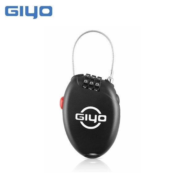 지요 GIYO 3단 미니 코드락 케이블 자물쇠 620mm