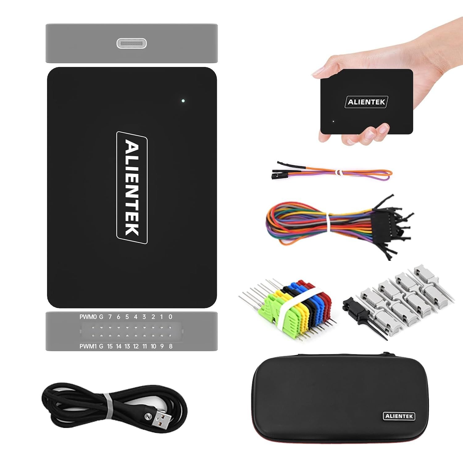 최대 링 속도 250MHz, 16채널, 1Gbits 메모리, USB 2.0 인터페이스를 갖춘 DL16 로직 분석기,ARM FPGA 디버그 프로토콜