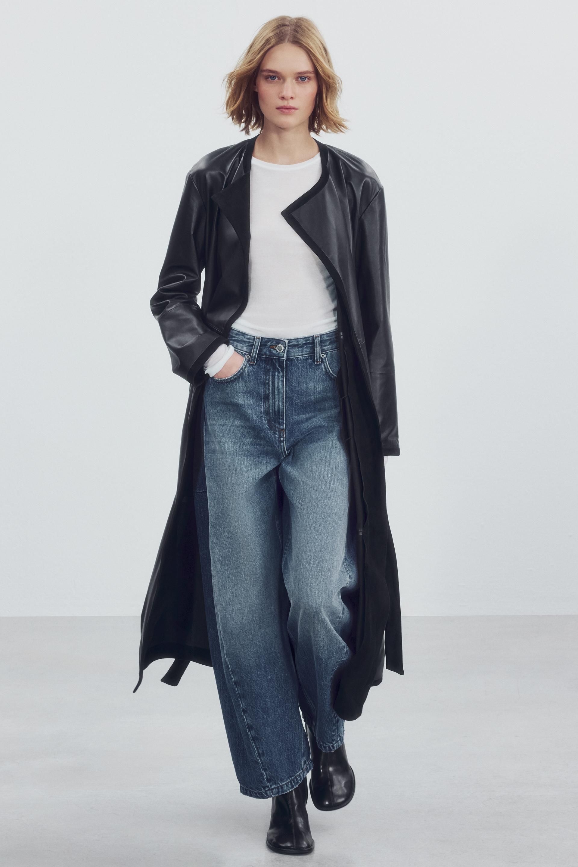 ZARA 자라 ZW 컬렉션 미드 벌룬 청바지 - 블루 9632/249/400 OUE944 KUA420