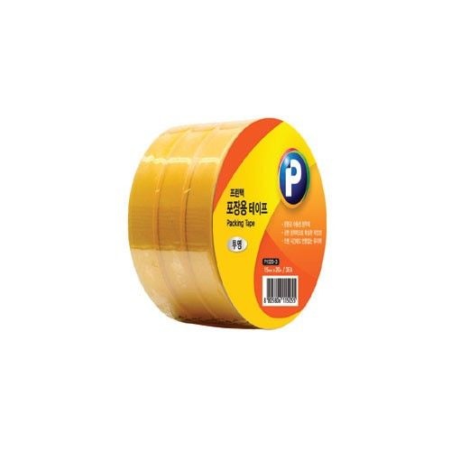포장용테이프 골드OPP 3EA P1520-3 16mmx20m