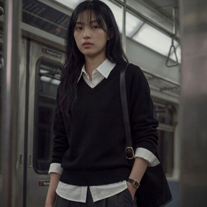 [롯데백화점] 프로젝트M 여성) 브이넥 풀오버 니트 스웨터_EPG4ER2500