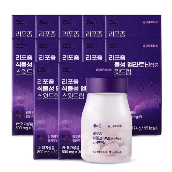 서울약사신협 [서울약사신협] [12박스] 락토온 리포좀 식물성 멜라토닌 2mg 스윗드림 12박스 /높은 전달력 리포좀 공법
