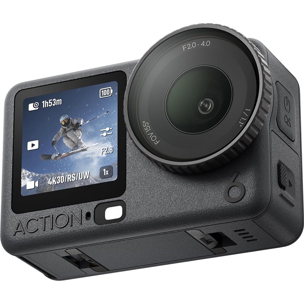DJI Osmo Action 6 스탠다드 콤보; 4K 120fps; 1/1.1 센서; f/2-f/4; 4시간 | 개봉품 1127683