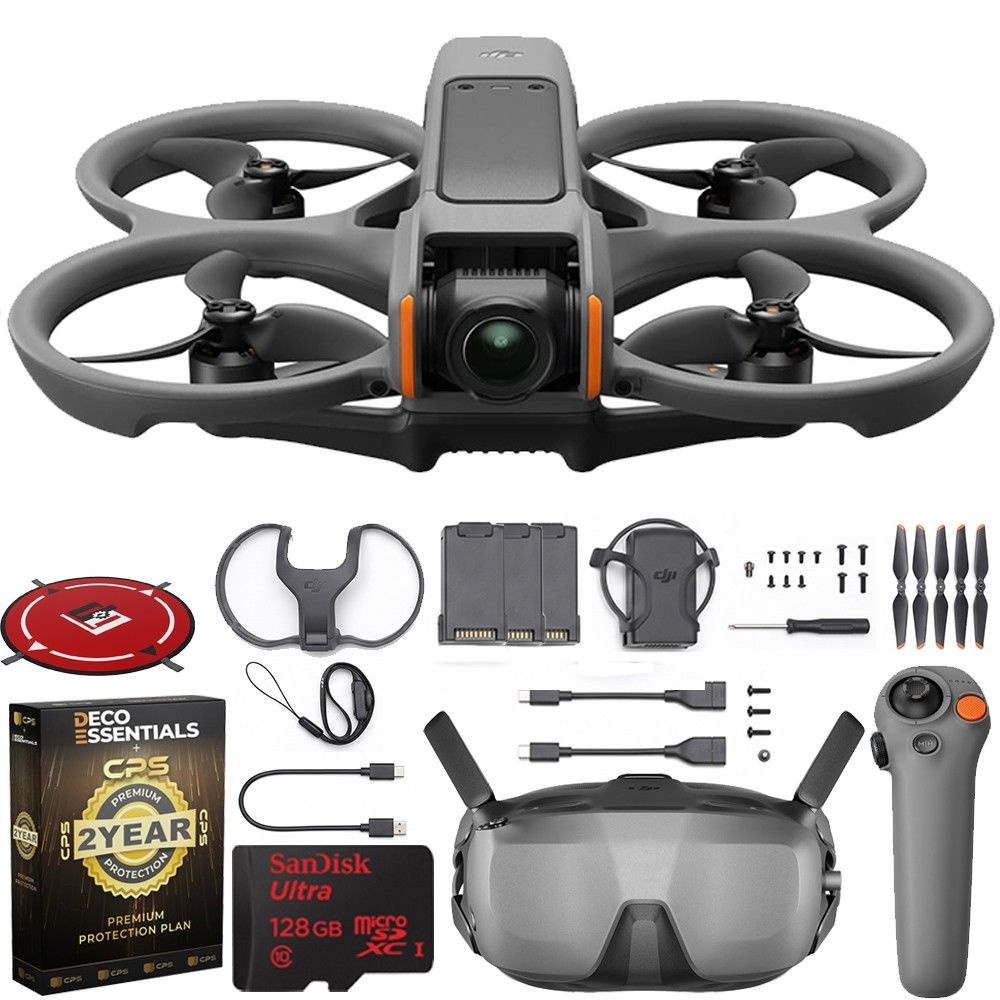 DJI Avata 2 Fly Smart 콤보 (배터리 3개 포함) + FPV 드론 고글 + RC Motion 3 번들 1127679