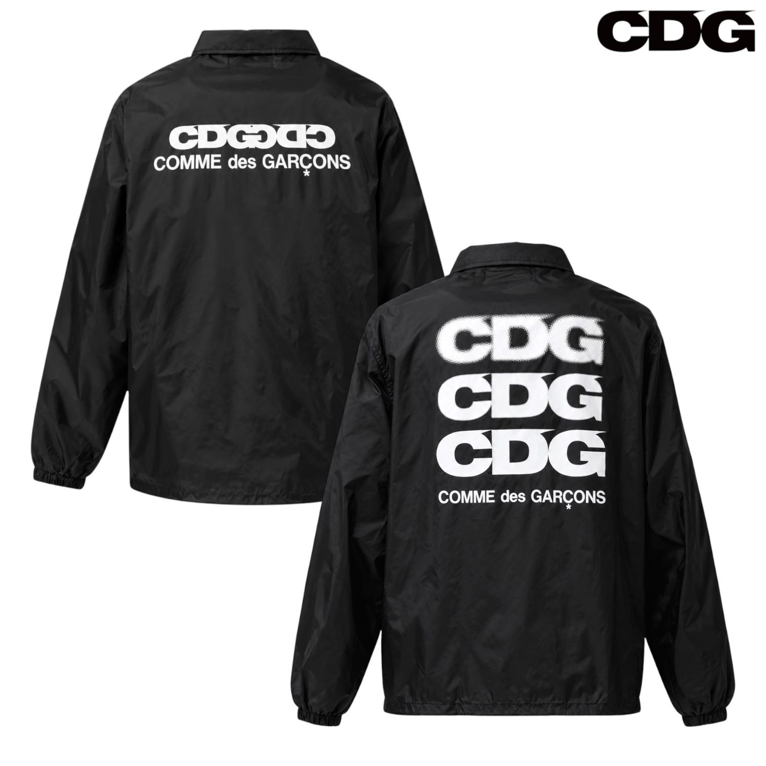 꼼데가르송 (국내당일출고)CDG 로고 코치 자켓 블랙 SZ-J004-051-1