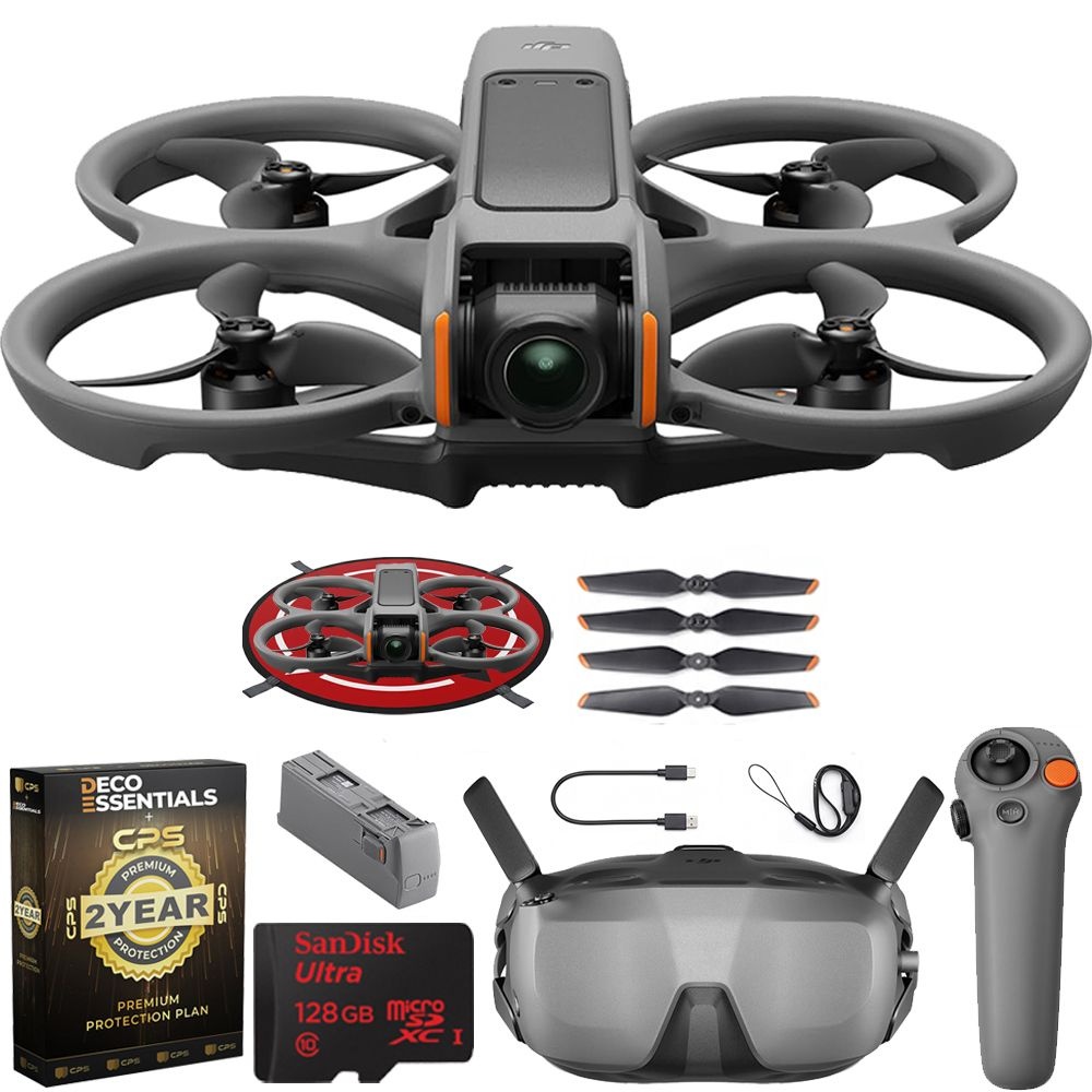 DJI Avata 2 Fly Smart 콤보 (배터리 1개) + FPV 드론 고글 + RC Motion 3 번들 1127672