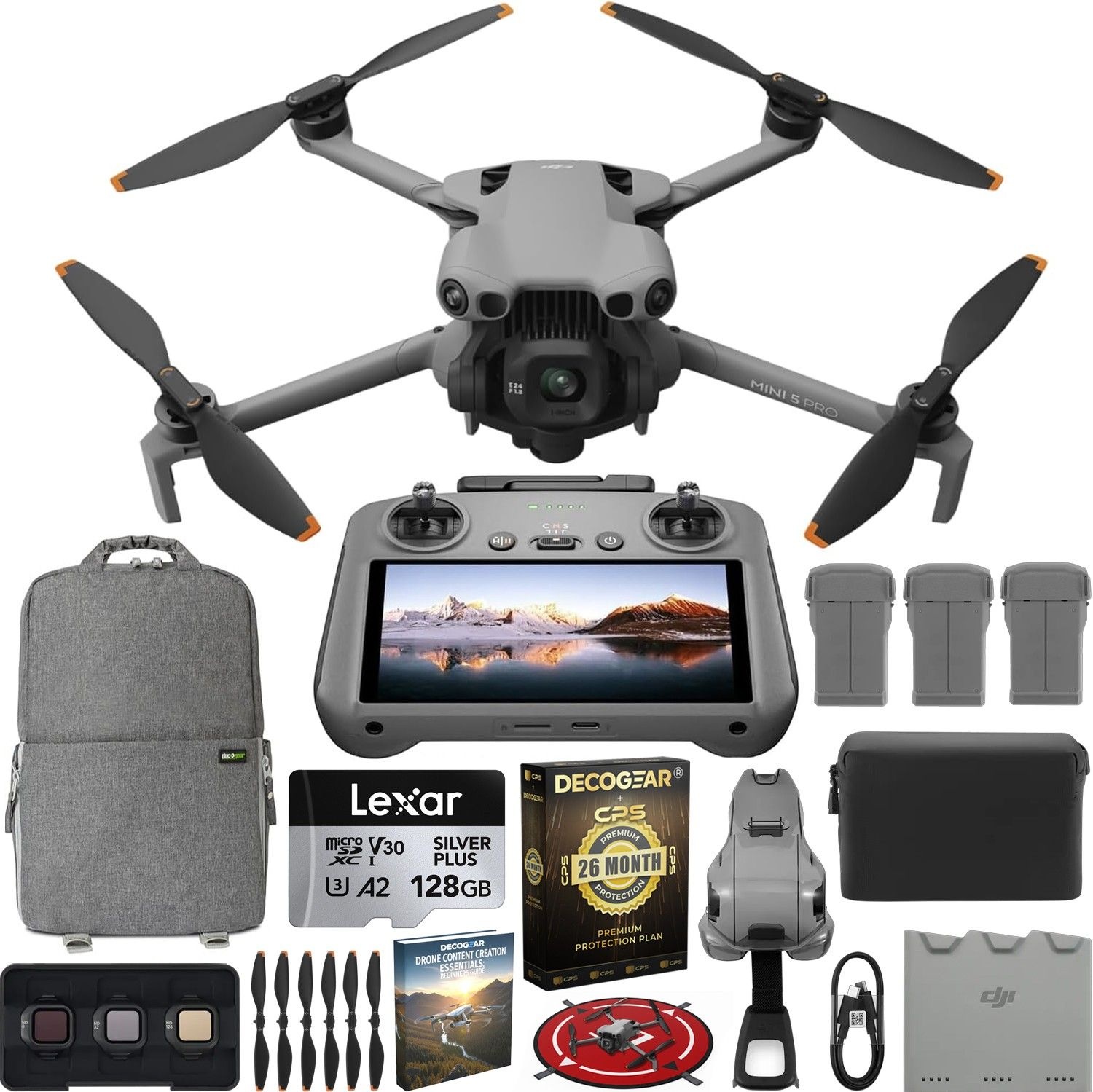 DJI DJI 미니 5 프로 드론 쿼드콥터 플라이 모어 콤보 플러스 (RC 2 + 액세서리 번들 포함) 1127662