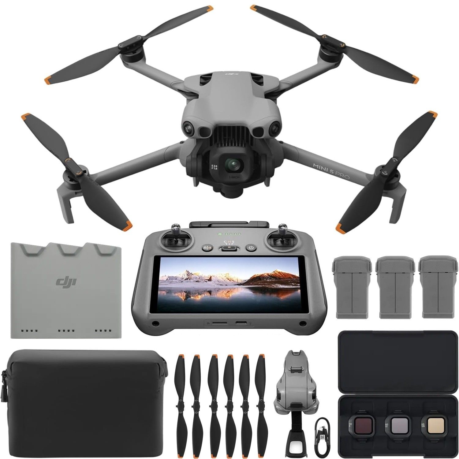 DJI DJI 미니 5 프로 드론 플라이 모어 콤보 플러스 (DJI RC 2 컨트롤러 포함) 1127650