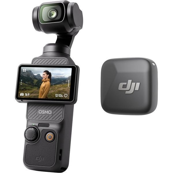 [해외] DJI 오즈모 Pocket 3 브이로그 번들 1인치 CMOS 센서와 4K 120fps 촬영 카메라 3축 손떨림 보정 스포트라이트 팔로우 빠른