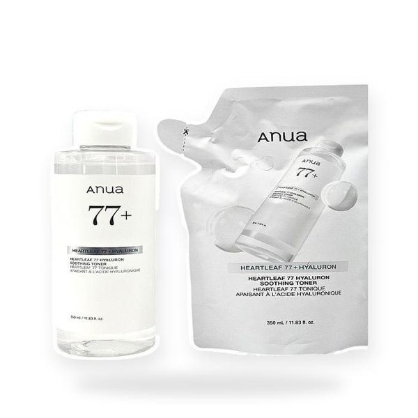 아누아 어성초 77 히알루론 수분 진정 토너 350ml+350ml 리...