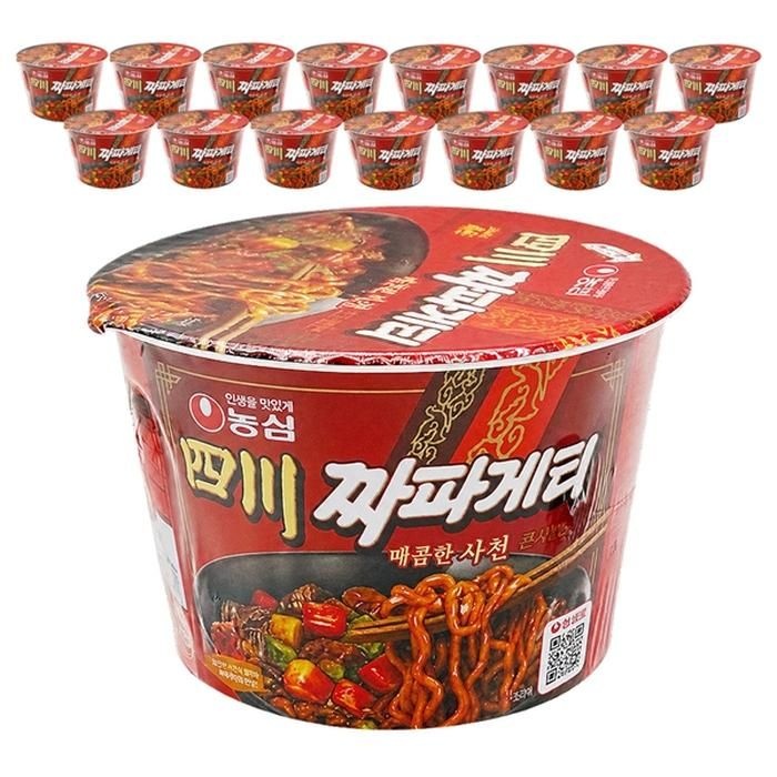 농심 사천 짜파게티 큰사발 115g x 16개