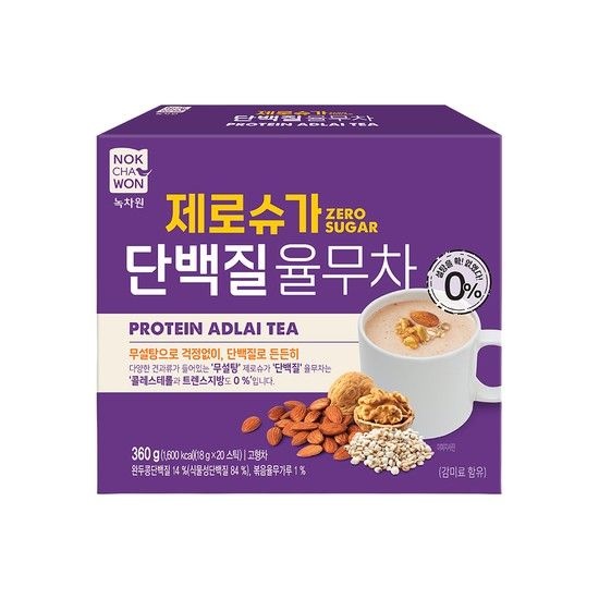 녹차원 제로슈가 단백질 율무차 20T