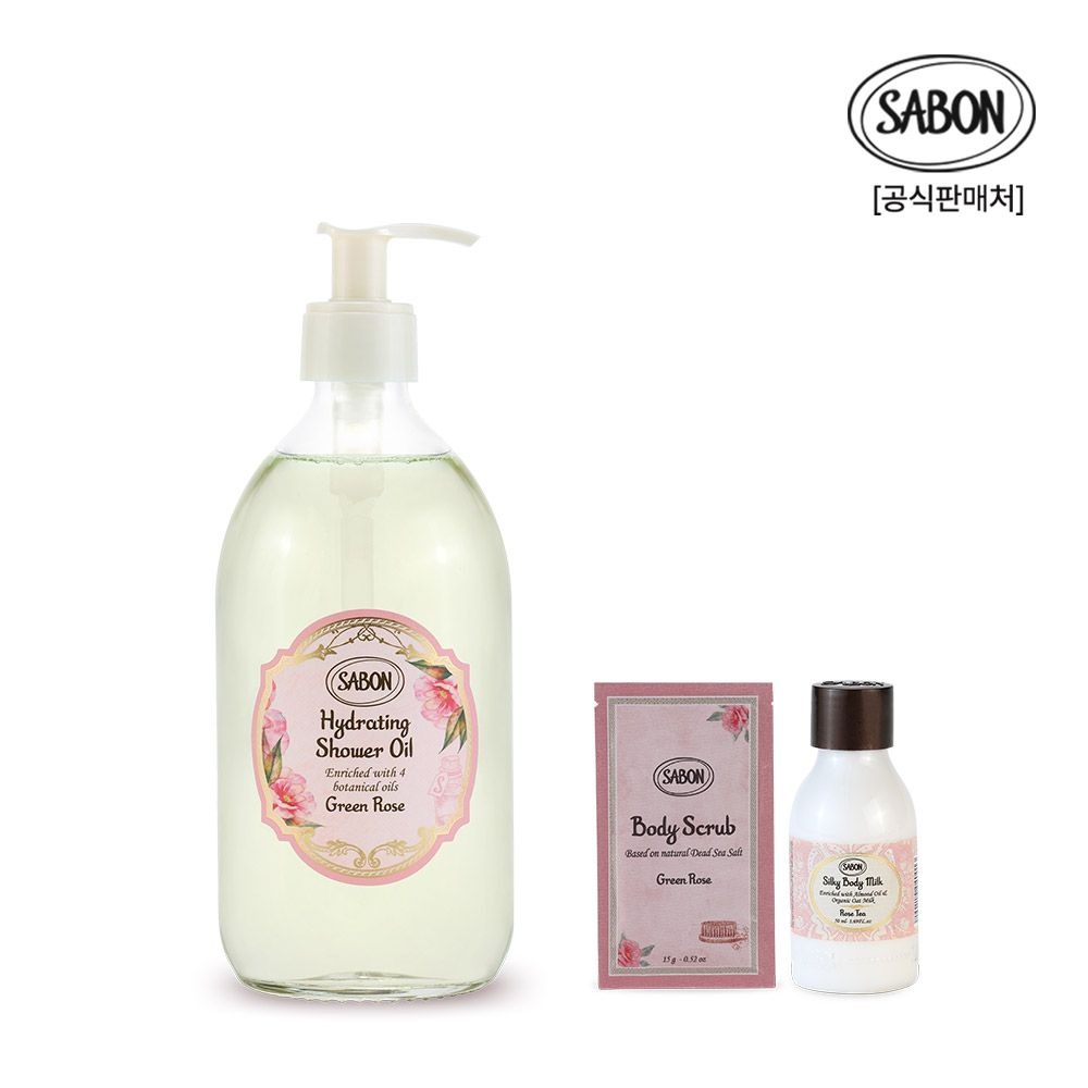 사봉 하이드레이팅 샤워오일 그린로즈 500ml (바디워시/샤워젤)
