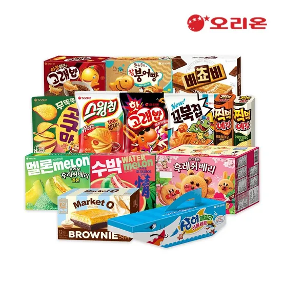 오리온 고래송이 미니20P(560g) 고래밥 초코송이