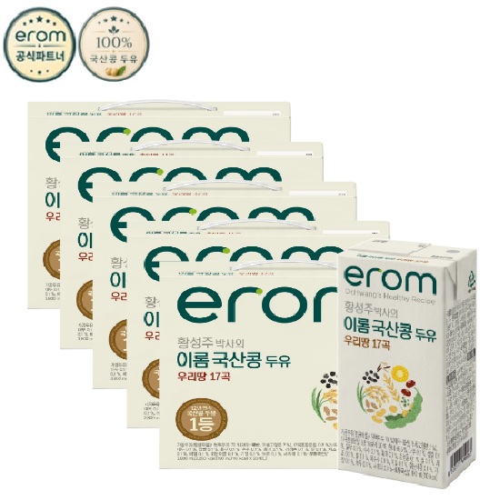 이롬황성주 국산콩 우리땅17곡 두유 190ml x 100팩