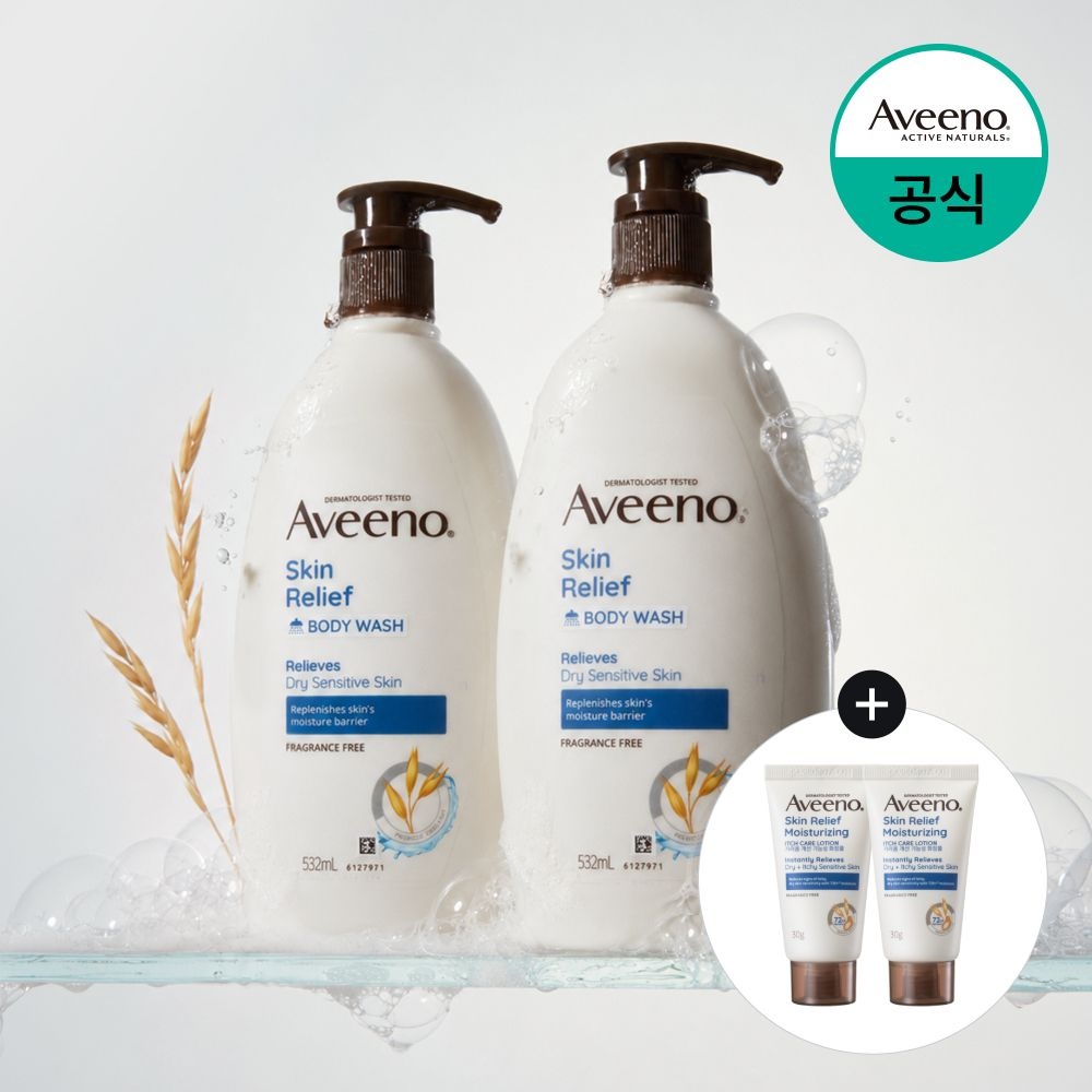 [스킨릴리프30gx2개증] 아비노 스킨 릴리프 바디 워시 532mL x2