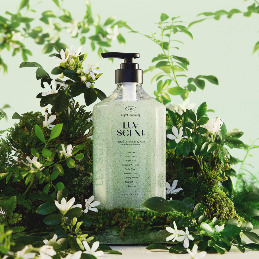 럽센트 스크럽워시 500ml 나이트블루밍 자스민향