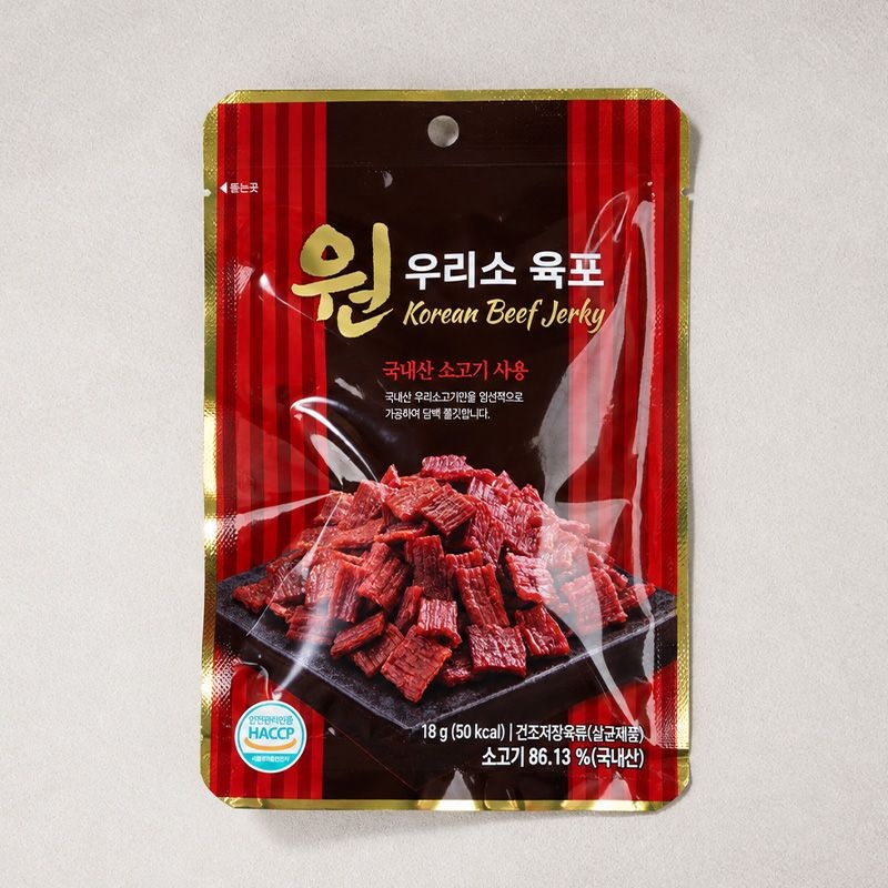 항진육포 원 우리소 육포 18g x 9봉