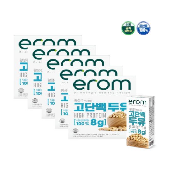 [소비기한 27.01.09] 이롬황성주 고단백 두유 190ml x 80팩