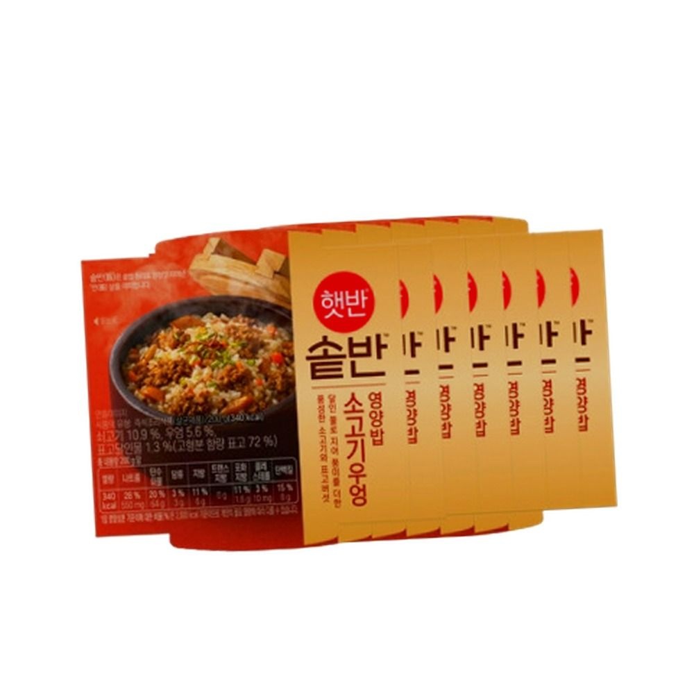 햇반솥반 소고기우엉밥 200g 6입