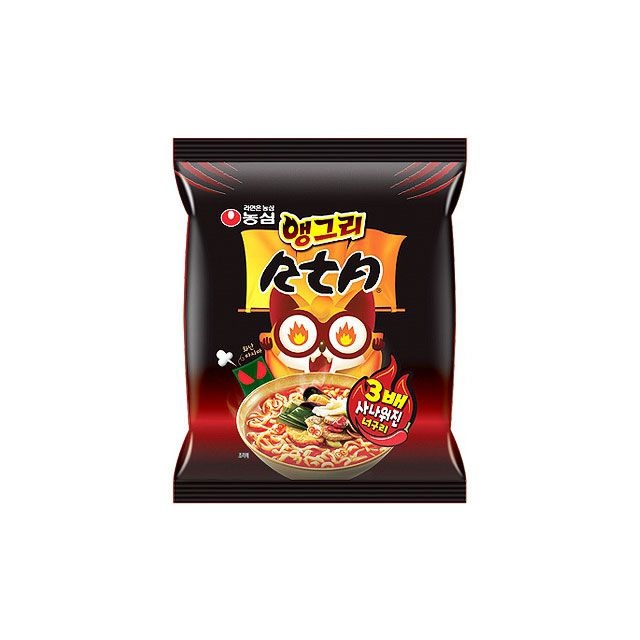 농심 앵그리 너구리 40봉 매운라면 얼큰한 너구리 봉지면 볶음라면 비빔면 콜라보 간식 야식