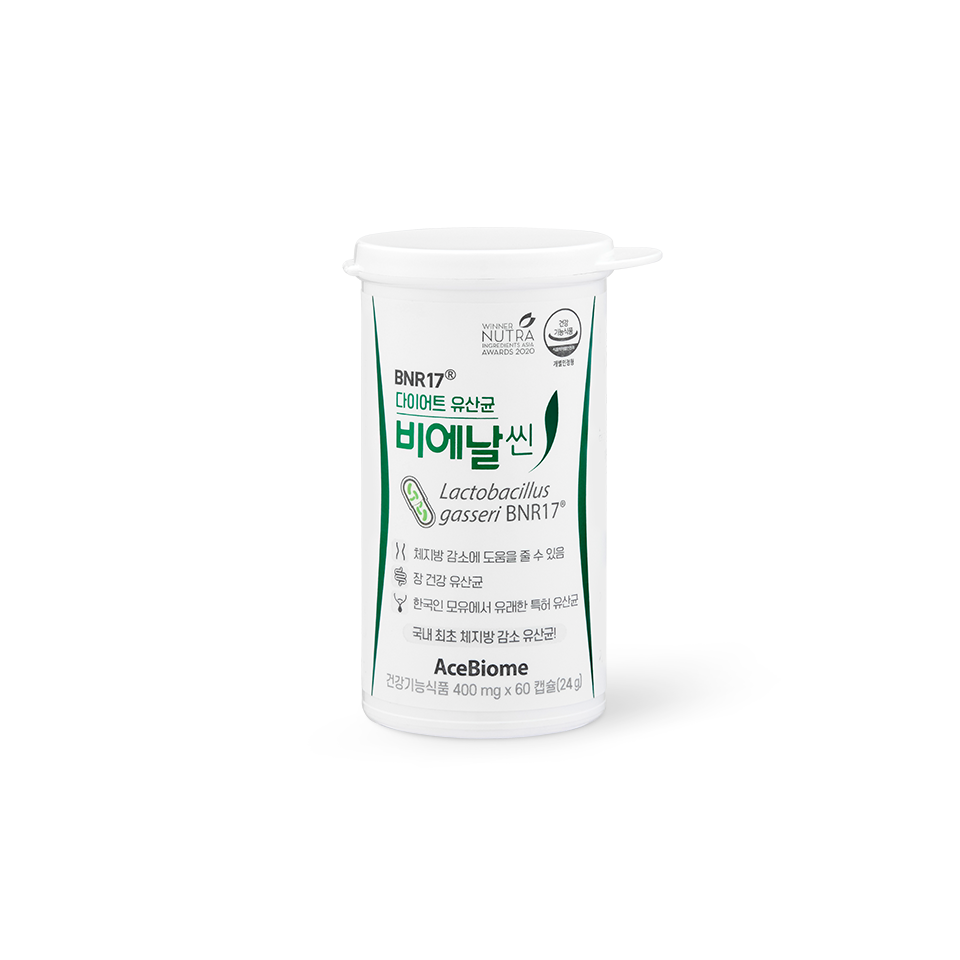 비에날씬 BNR17 다이어트 유산균 모유유래 체지방감소 캡슐 60캡슐 1개 450mg x 5147939