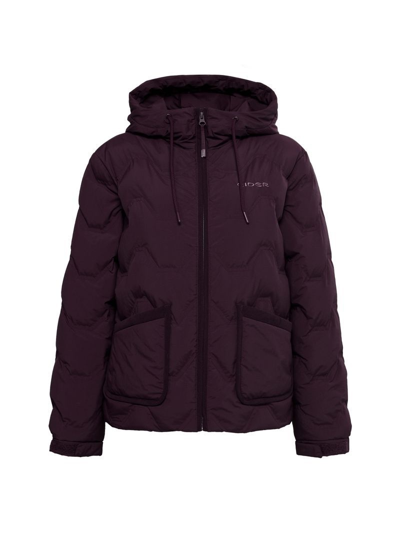 아이더 EIDER THERMOLOCK (써) 여성 슬림 후디 블렌드 다운 자켓_Plum DWW25554M6 262780