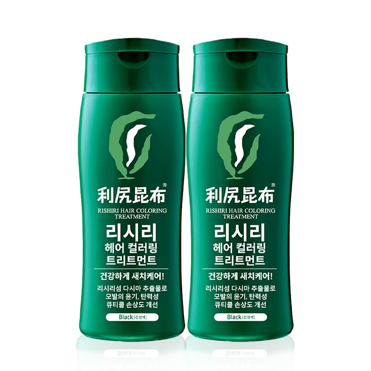 리시리 헤어 컬러링 트리트먼트 200g x 2개 (새치케어 흑갈색)