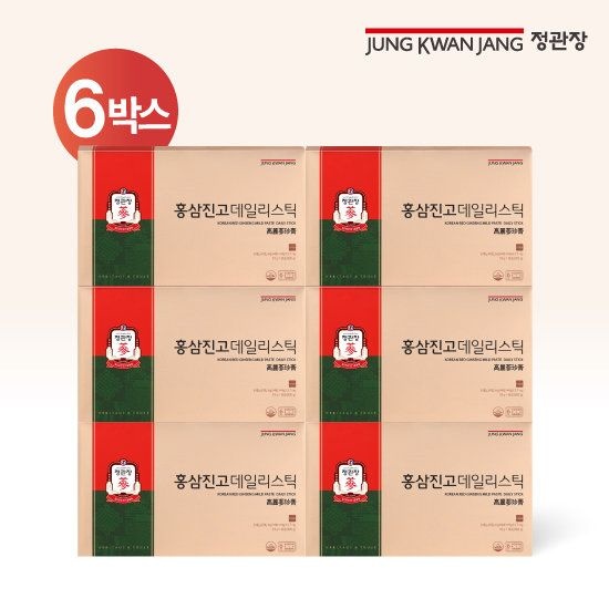 정관장 홍삼진고 데일리스틱 6박스(180포)