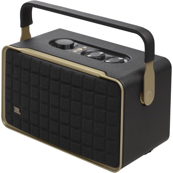 [해외] JBL Authentics 300 휴대용 무선 블루투스 스피커 블랙 골드 282373