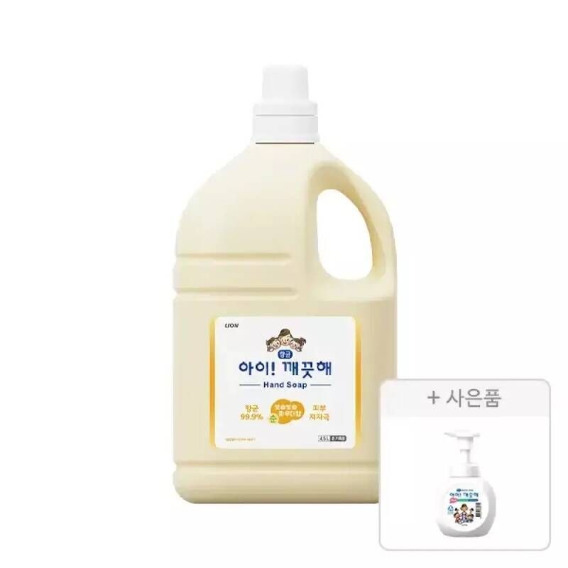 <b>아이</b><b>깨끗해</b> <b>아이</b><b>깨끗해</b> 순 <b>4.5</b>L, 1개 + 증정(공용기 250ml, 1개)