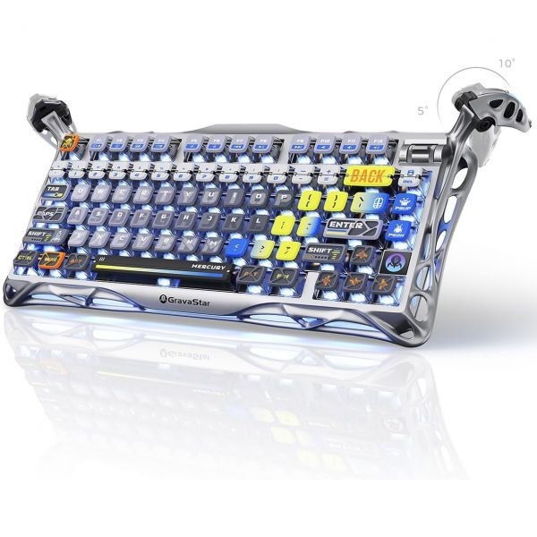 [해외] GravaStar 그라바스타 Mercury K1 Pro 75% 무선 기계식 게이밍 키보드 핫스왑 지원 318314