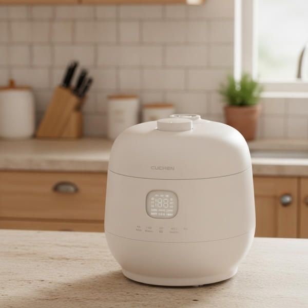 쿠첸 브레인 풀스텐 듀얼프레셔 10인용 IH밥솥 화이트 CRH-TWS1010W, 1개