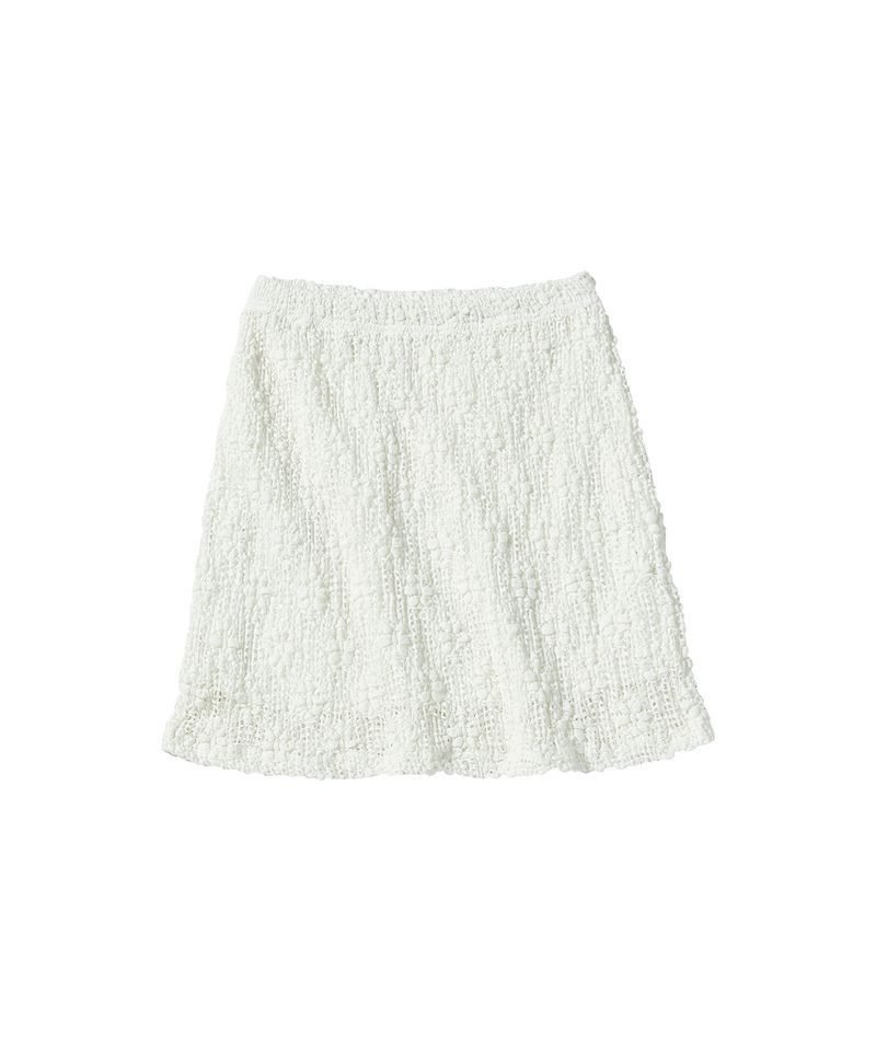 꼬모니노즈 COMONINOZ W FLOWER KNIT MINI SKIRT CREAM WNIN1UDMS201CR 3726149
