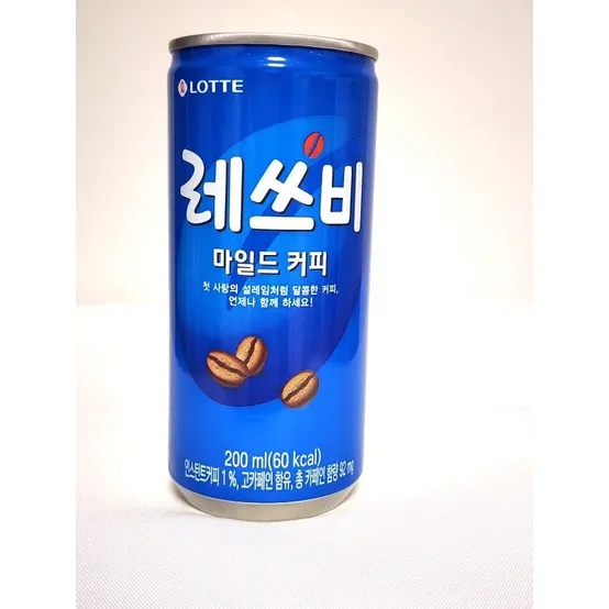 롯데칠성음료 레쓰비 마일드 캔커피 200ml x 30캔 카페인 인스턴트 사무실 회사 커피