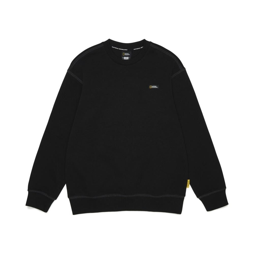 내셔널지오그래픽 키즈 [광양점] [내셔널키즈] K265USW010  키즈 스몰로고 맨투맨 CARBON BLACK