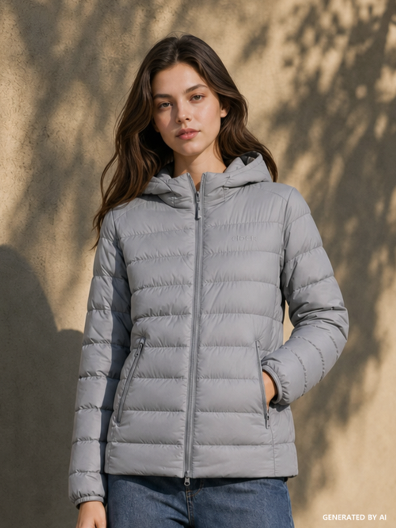 아이더 EIDER POP UNI 경량 후드 퀼팅 다운 자켓_Dark Grey DUU26581C6 506857