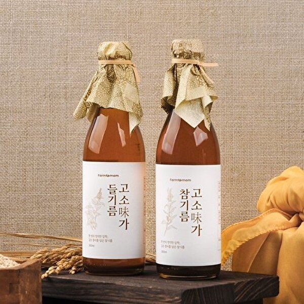 [팜투맘]고소미가 저온압착 참기름 350ml 2병