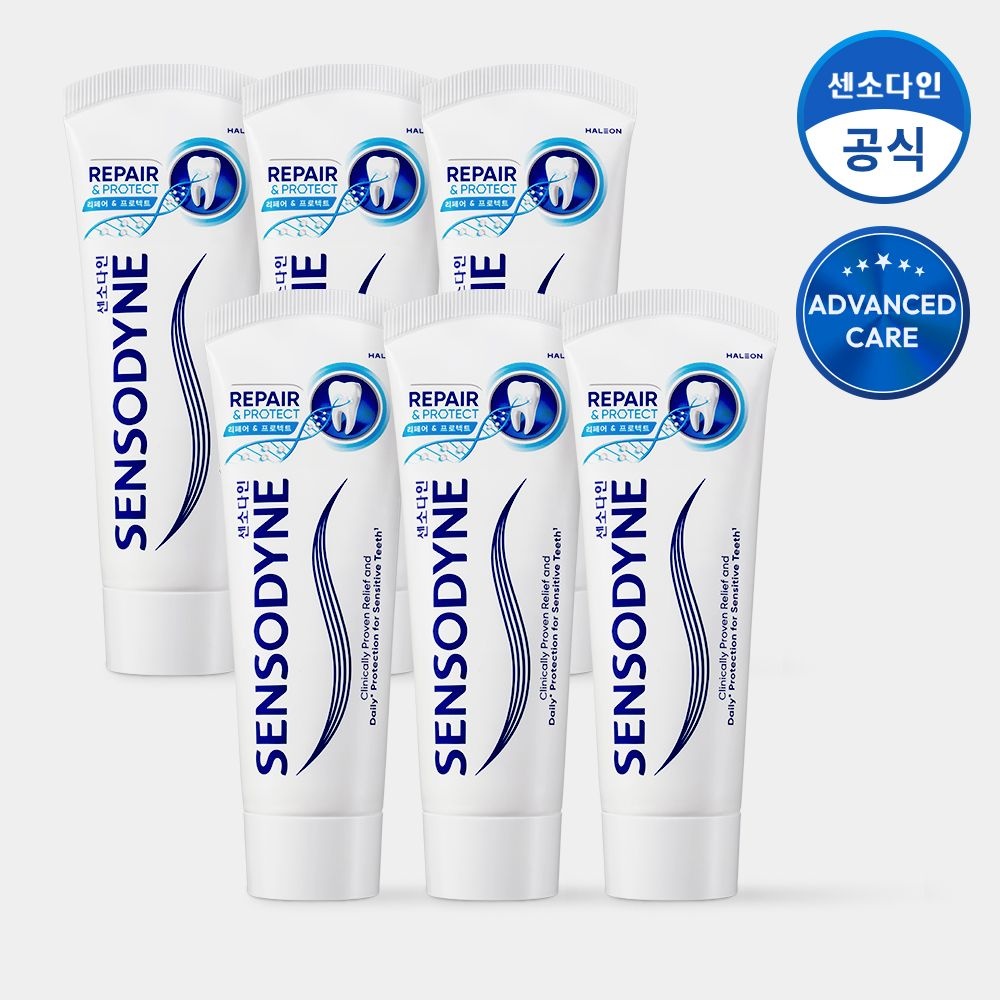 센소다인 리페어 앤 프로텍트 치약 100g x6개