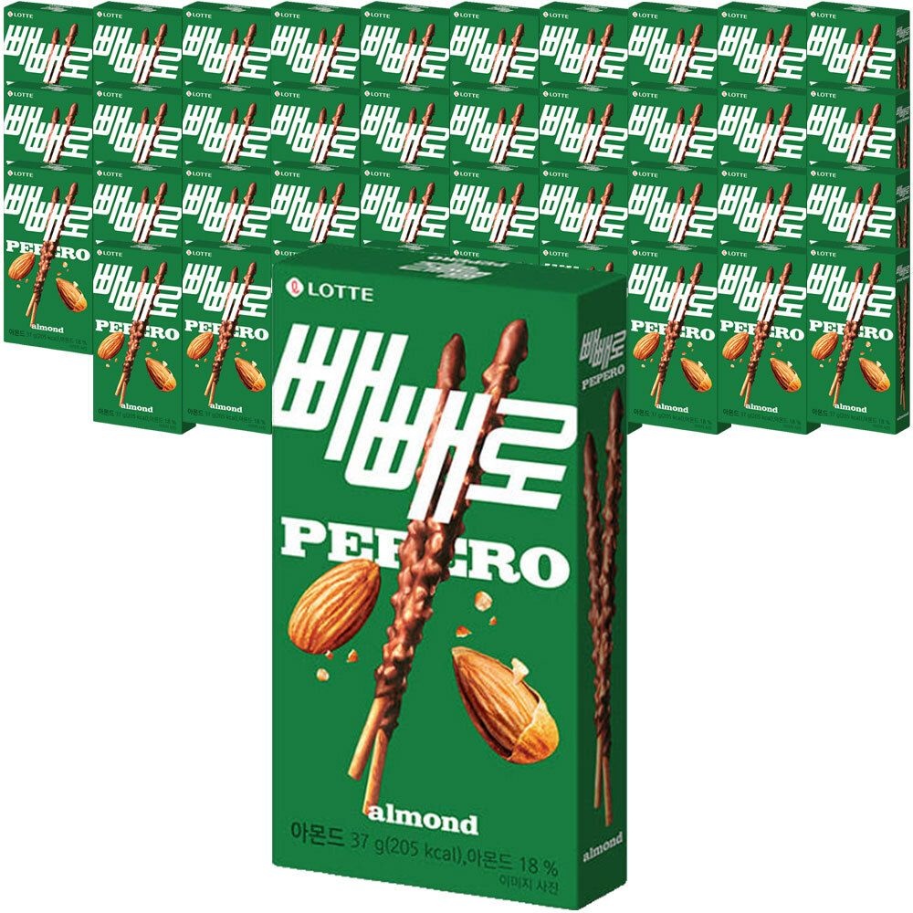 롯데웰푸드 빼빼로 아몬드 37g x 40개
