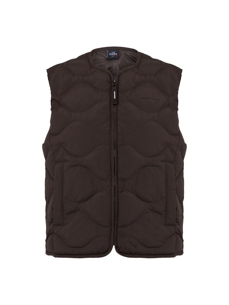 아이더 EIDER POP 여성 U넥 경량 베스트_Dark Brown DWU26682E8 476869