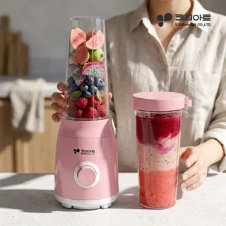 키친아트 티타늄칼날 컴팩트 블렌더 믹서기 KM-K600M / 핑크