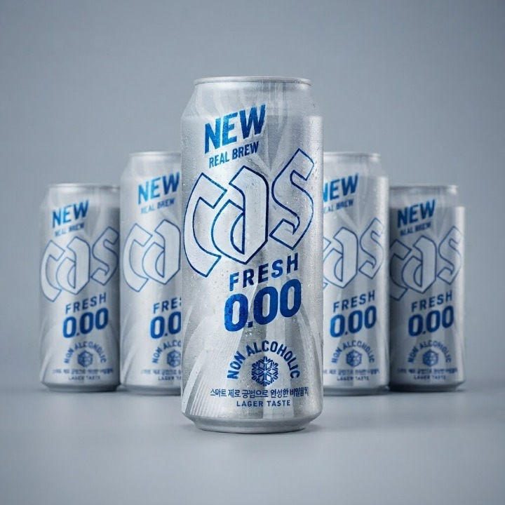 카스 리뉴얼 카스 제로 0.00 500ml X 24캔 논알콜 무알콜맥주맛